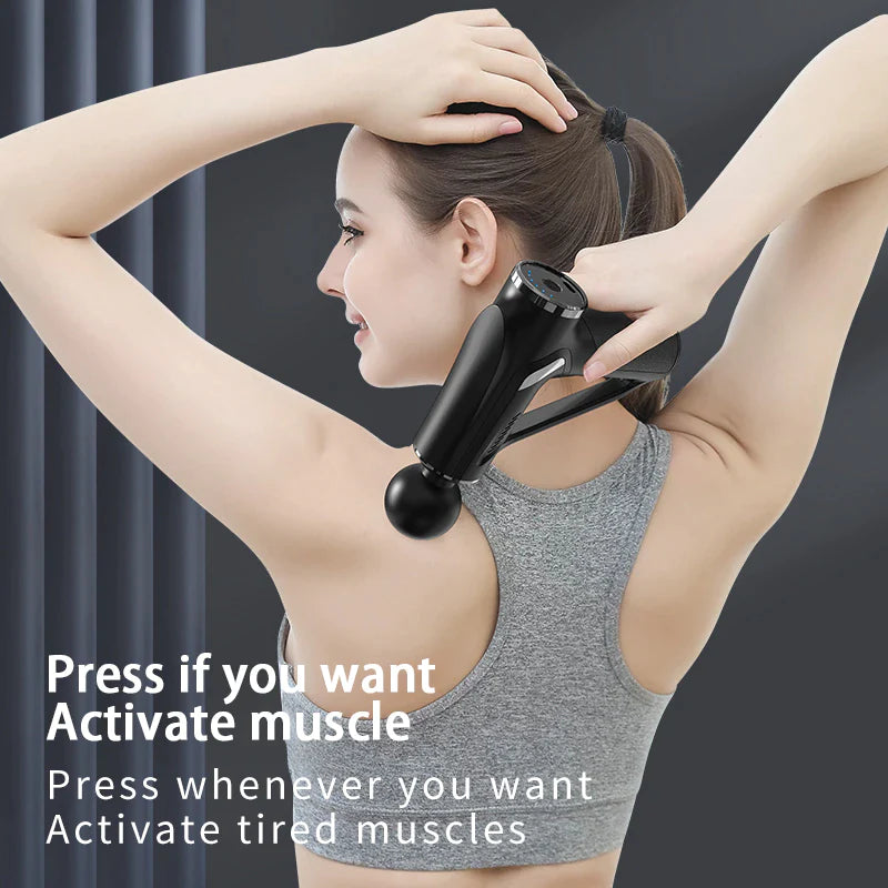 Pulse Your Way to Relief: 32-Level Deep Tissue Massage Gun - Your Ultimate Relaxation and Pain Relief Companion!