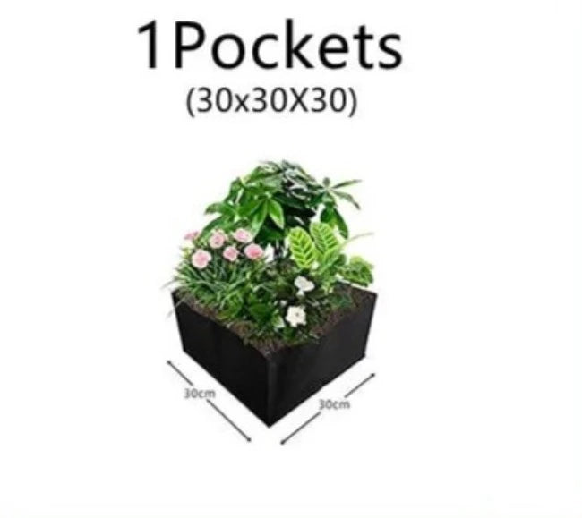 Felt Multi-Grid Rectangular Planting Bag Vegetable Split Planting Bag Green Growing Garden Flowerpot Beautiful Planting Bag for Urban Areas and Nomads