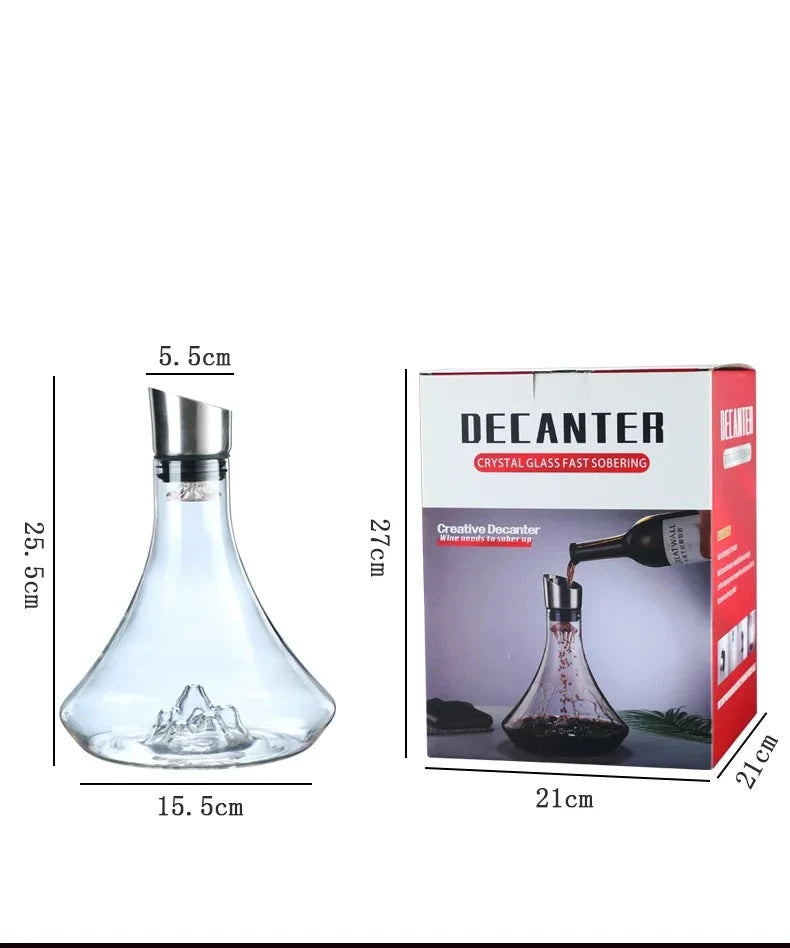 Mountains in Your Glass: Elevate Your Wine Experience with Our High Grade Guanshan Style Decanter