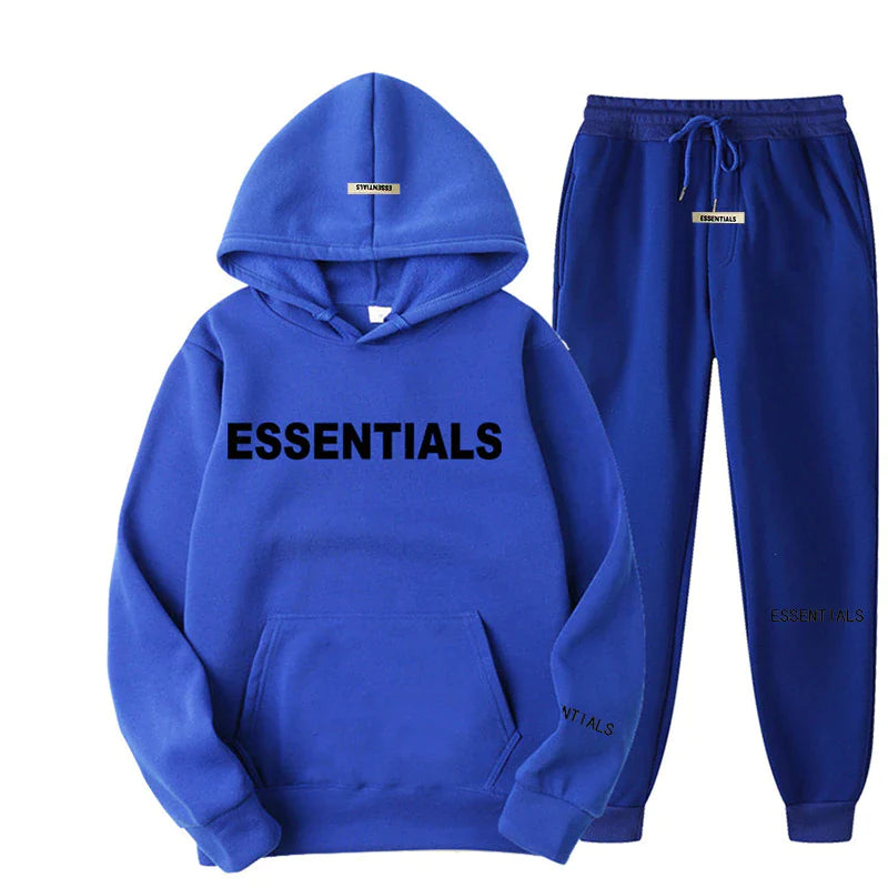 Stay Stylish, Stay Active: Essentials Hooded Sweatsuit Set