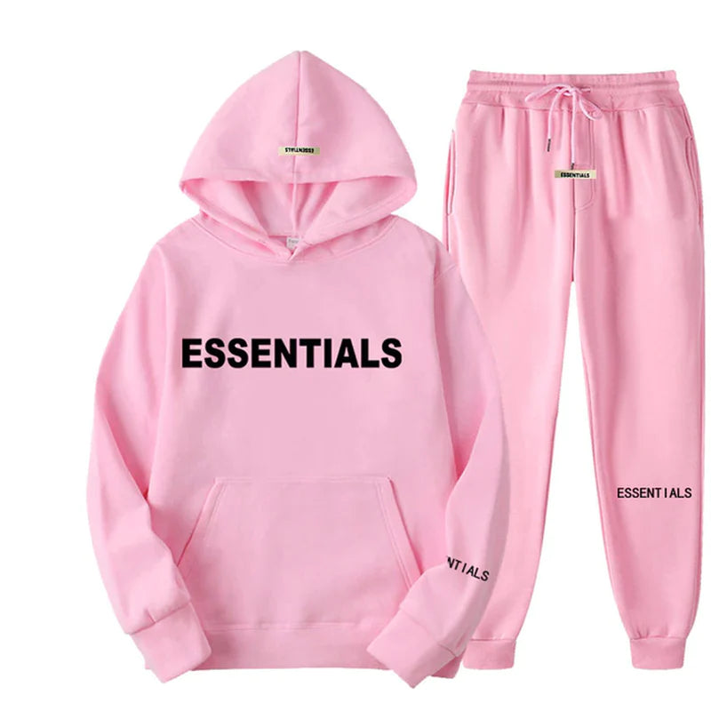 Stay Stylish, Stay Active: Essentials Hooded Sweatsuit Set