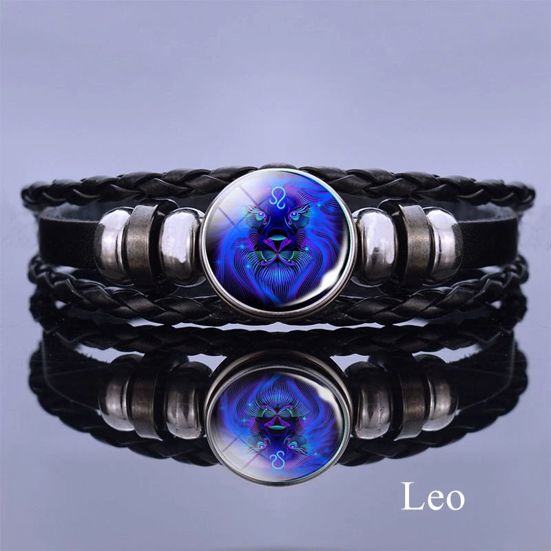 Unlock Your Cosmic Style: 12 Zodiac Constellation Charm Bracelet - Perfect Gifts for Every Sign!