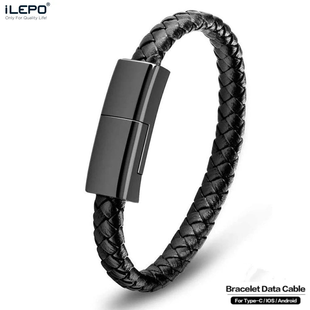 ZenCharge: Tranquil Bracelet USB Cable for Swift Charging - Compatible with iPhone, Samsung, & More