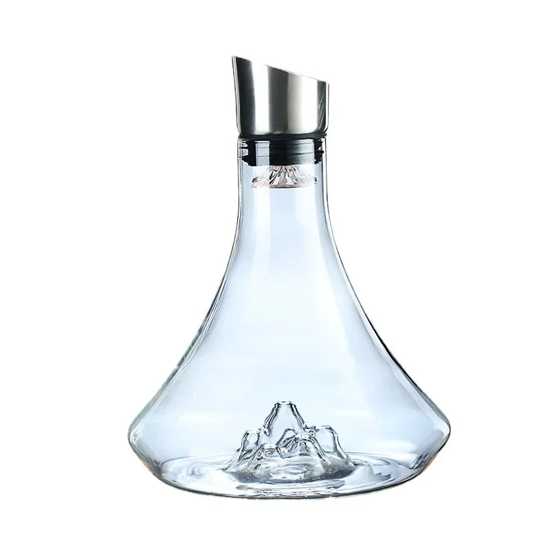 Mountains in Your Glass: Elevate Your Wine Experience with Our High Grade Guanshan Style Decanter'