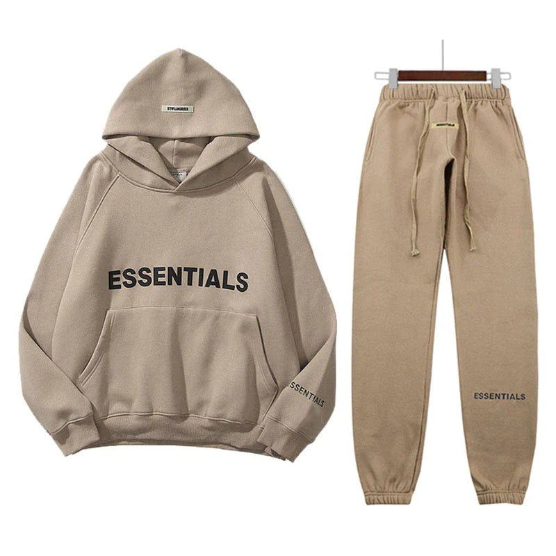 Stay Stylish, Stay Active: Essentials Hooded Sweatsuit Set