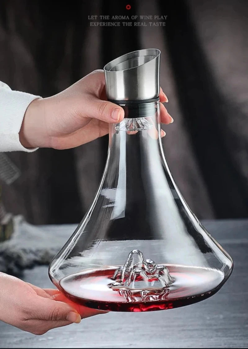 Mountains in Your Glass: Elevate Your Wine Experience with Our High Grade Guanshan Style Decanter