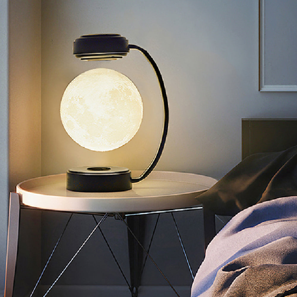 Illuminate Your Space: Discover the Magic of Our 3D Magnetic Levitating Moon Lamp - Effortless Rotation, Wireless Design, and Three Mesmerizing Colors!