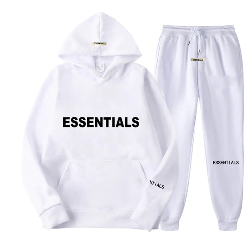 Stay Stylish, Stay Active: Essentials Hooded Sweatsuit Set