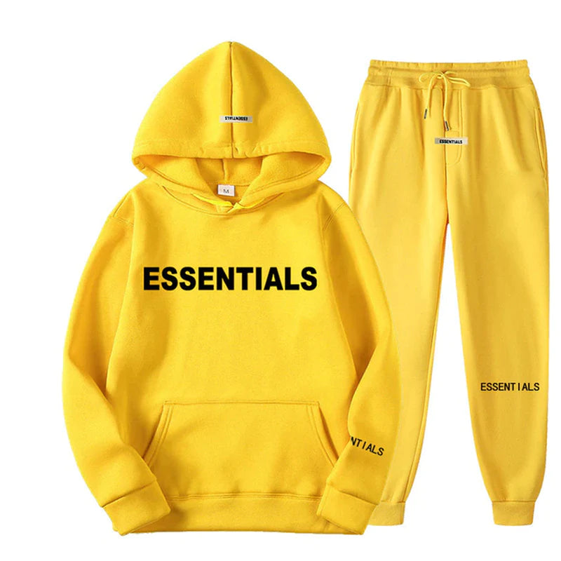 Stay Stylish, Stay Active: Essentials Hooded Sweatsuit Set