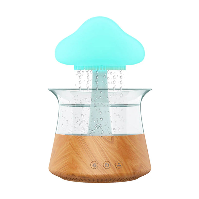 300Ml Mushroom Rain Air Humidifier Rain Cloud Design Colorful Night Light Aroma Diffuser USB Air Diffuser Mist Maker Machine