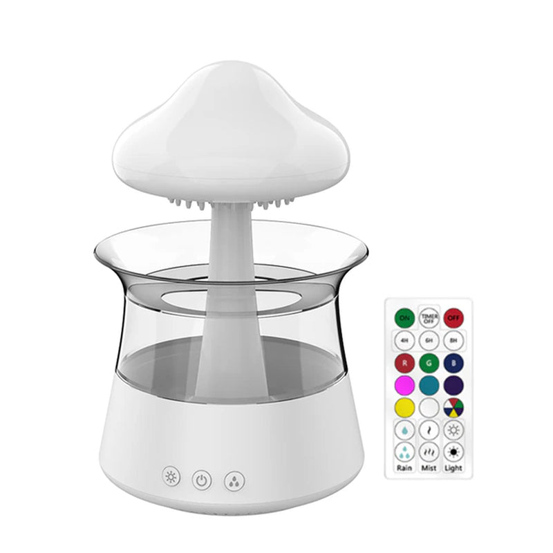 300Ml Mushroom Rain Air Humidifier Rain Cloud Design Colorful Night Light Aroma Diffuser USB Air Diffuser Mist Maker Machine