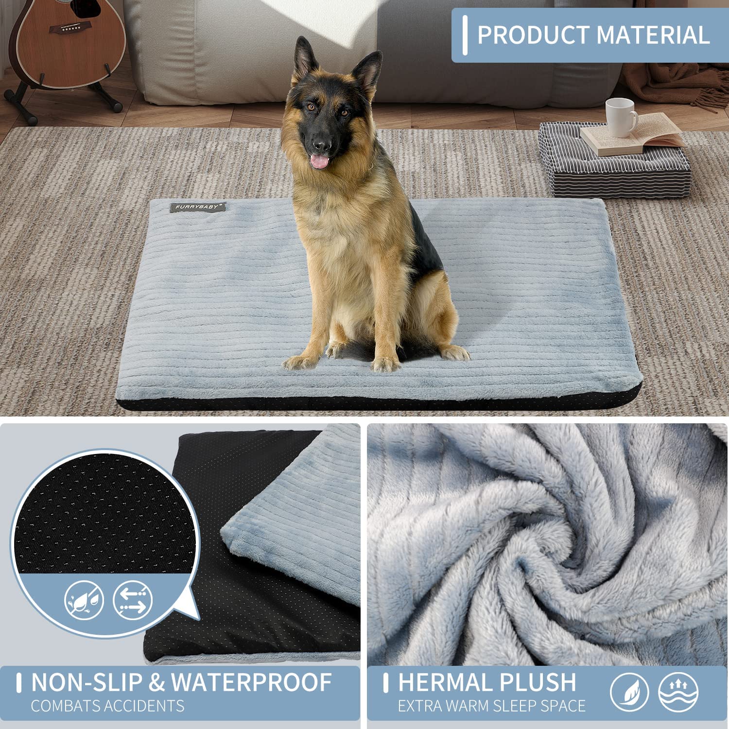 Dog Self Heating Bed Mat Beds for Small Medium Large Dogs Soft Calming Dog Beds Pet Bed