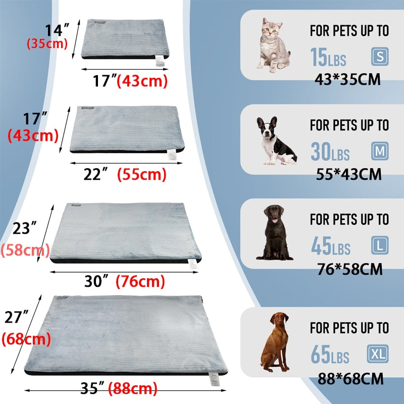 Dog Self Heating Bed Mat Beds for Small Medium Large Dogs Soft Calming Dog Beds Pet Bed