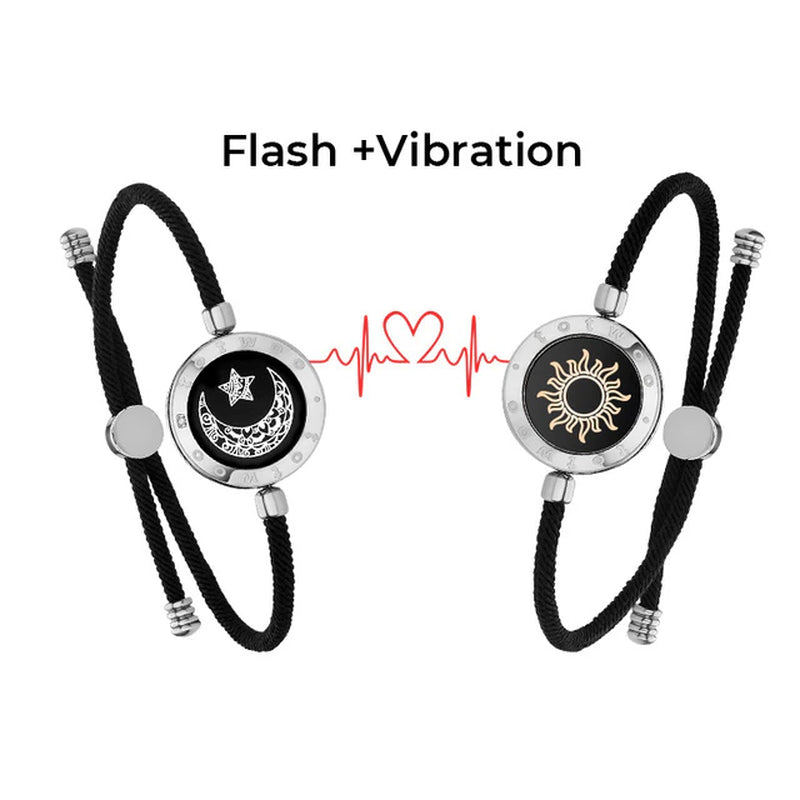 Long Distance Touch Light Up & Vibrate Bracelets for any loved one... Long Distance Relationship Gifts Send a touch of loved to a loved one.