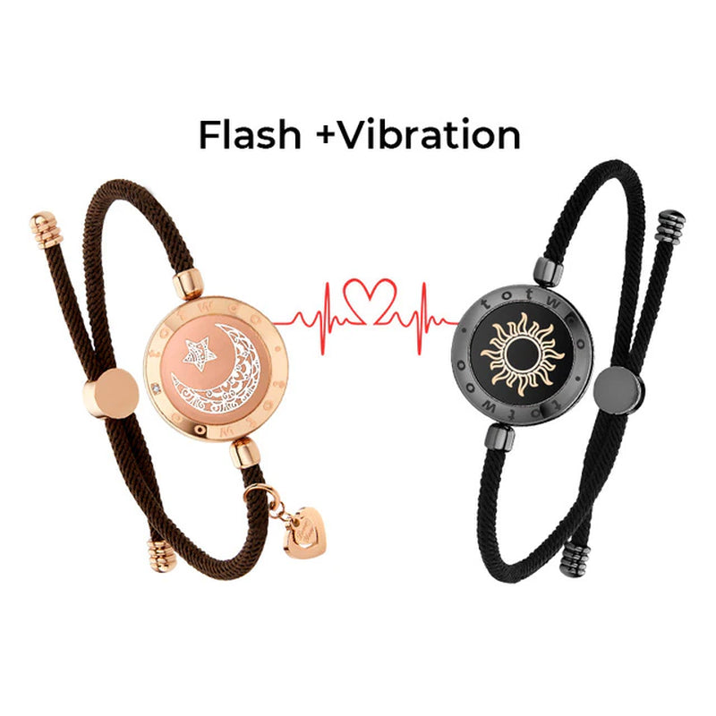 Long Distance Touch Light Up & Vibrate Bracelets for any loved one... Long Distance Relationship Gifts Send a touch of loved to a loved one.