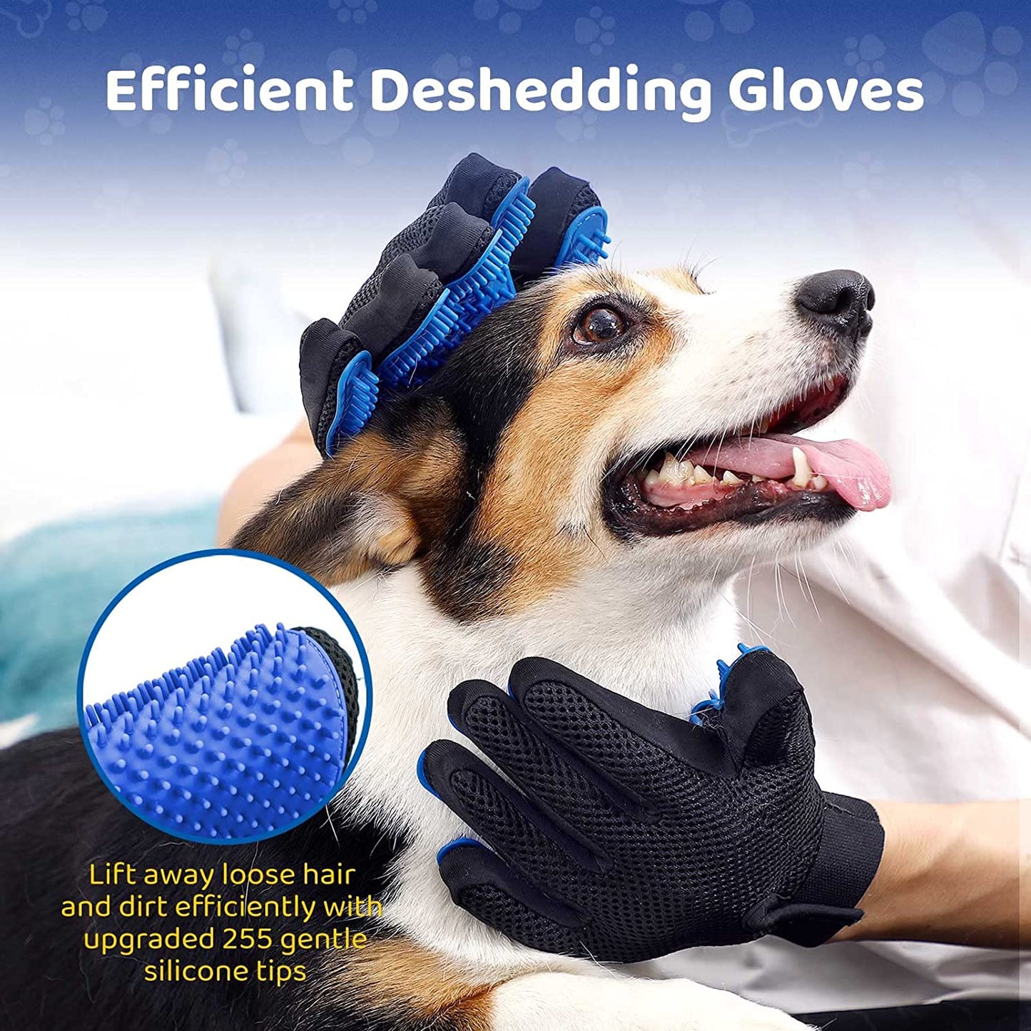 FurBuster Gentle Touch Pet Grooming Glove: Efficient Hair Remover for Happy Pets